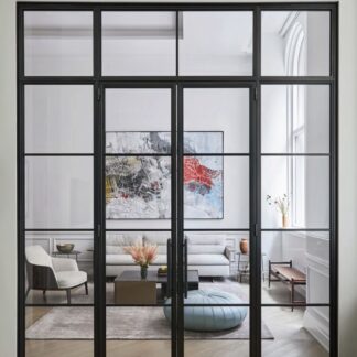 Loft portas vidro e metal 3000 h2500mm