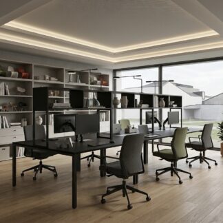 Level ilha 1400x1600 h740mm com modulo arrumação
